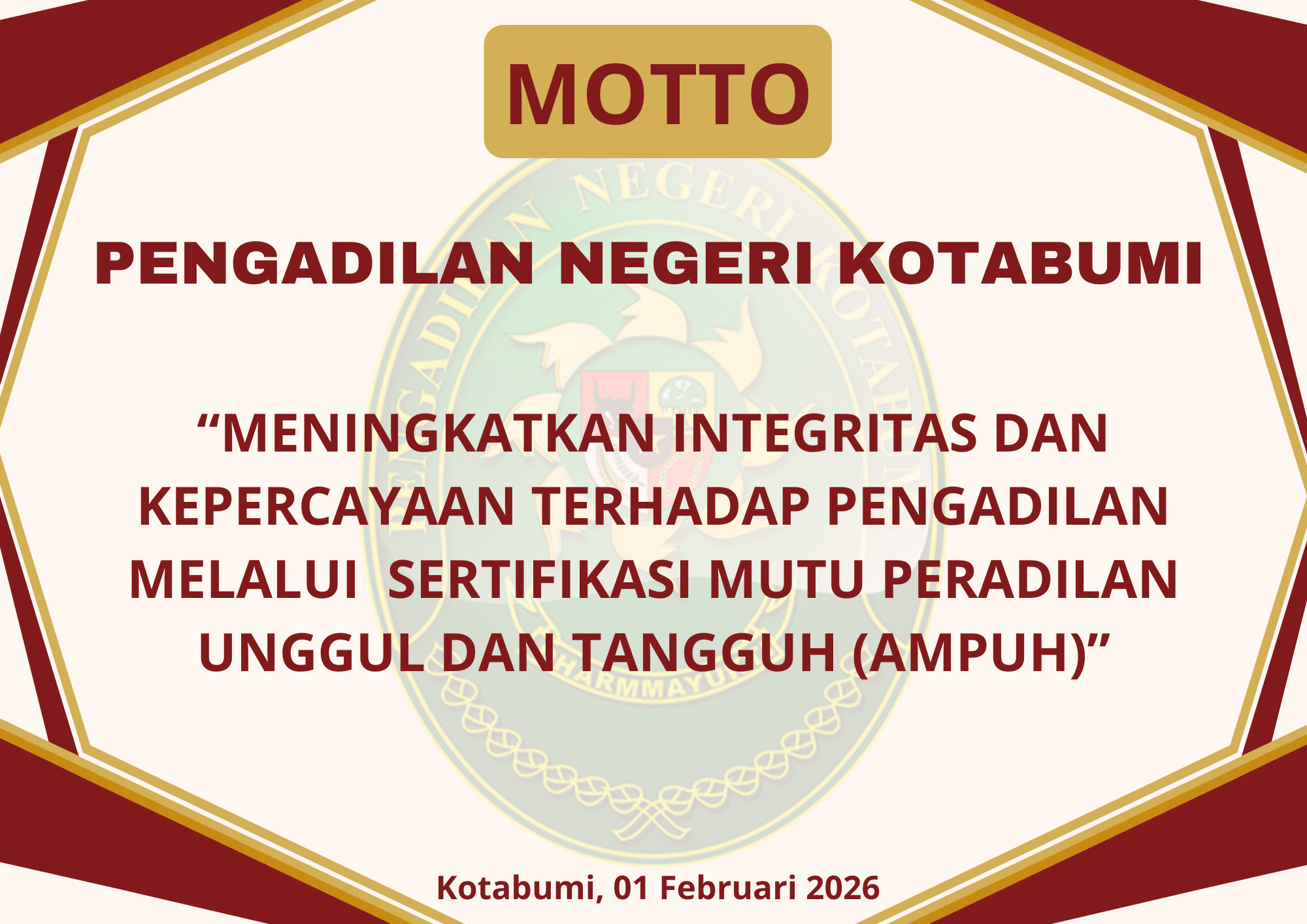 MOTTO PENGADILAN NEGERI KOTABUMI